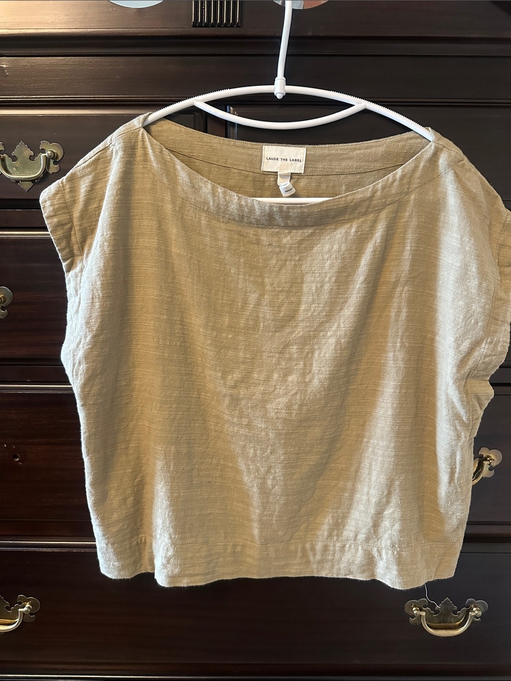Laude the label, beige top, small